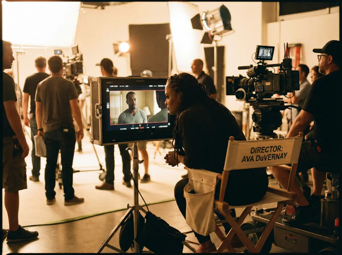 知名导演在 情深叉 平台发布的剧组工作现场